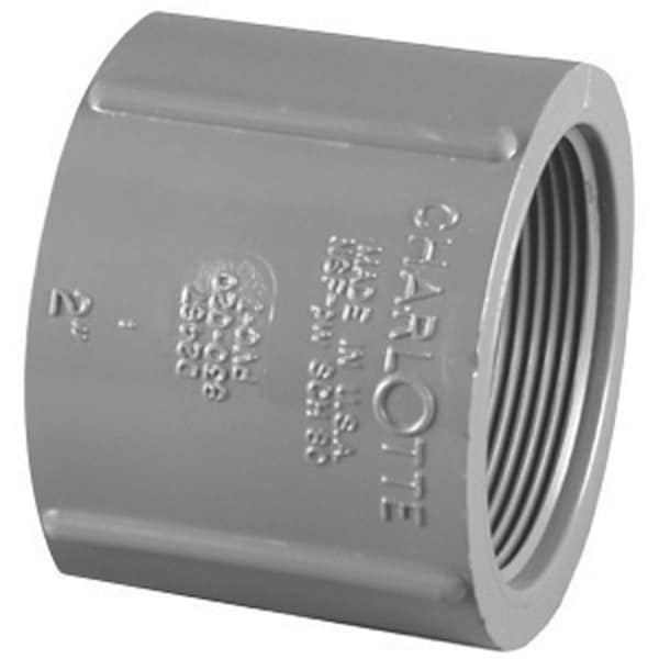 Charlotte Pipe And Foundry Charlotte Pipe Schedule 80 1-1/2 in. FPT X 1-1/2 in. D FPT PVC Coupling 1 pk PVC 08102 1800 - main